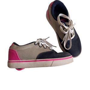 Heelys Girls Pink Rainbow Print Wheeled Skate Shoes Size 3